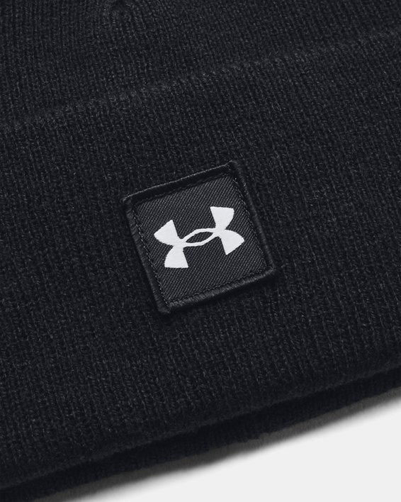 Men's UA Halftime Shallow Cuff Beanie in Black image number 1